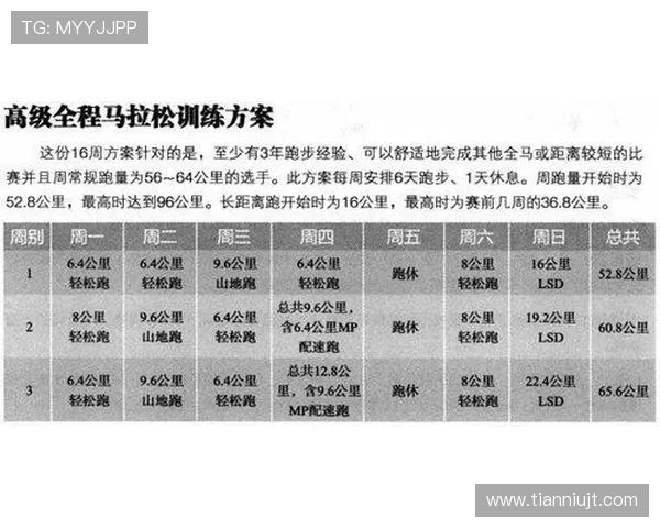 马拉松训练计划与耐力提升策略